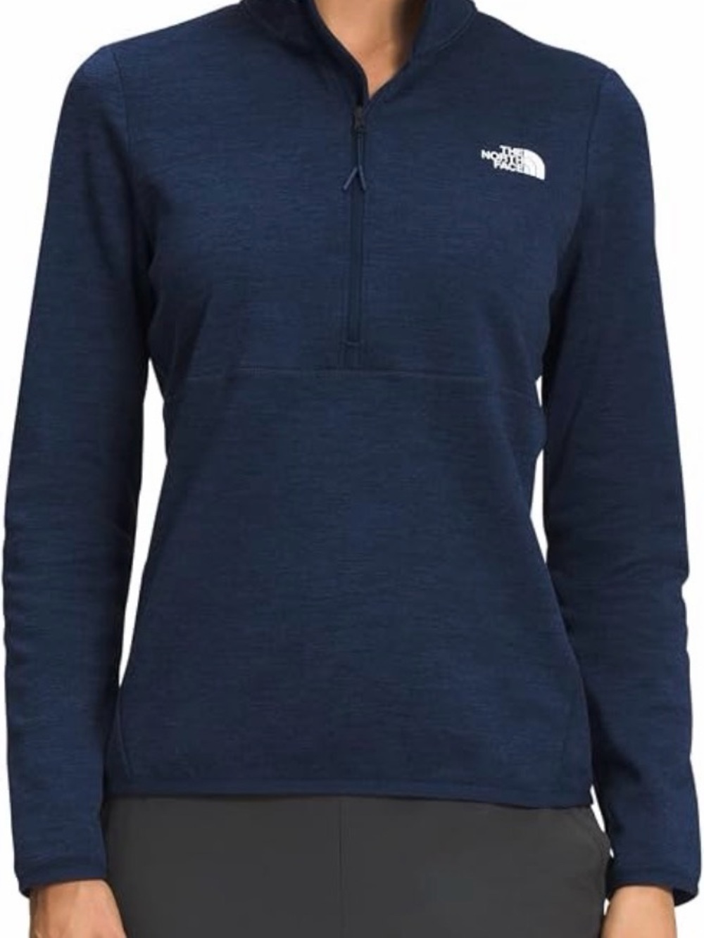 TNF The North Face Women’s Navy 1/2 zip Pullover Jacket